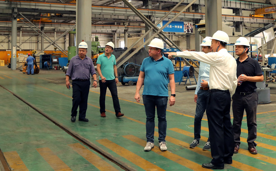 高能環(huán)境、青島合能、奧地利Thoni公司領(lǐng)導(dǎo)蒞臨山美股份考察指導(dǎo)