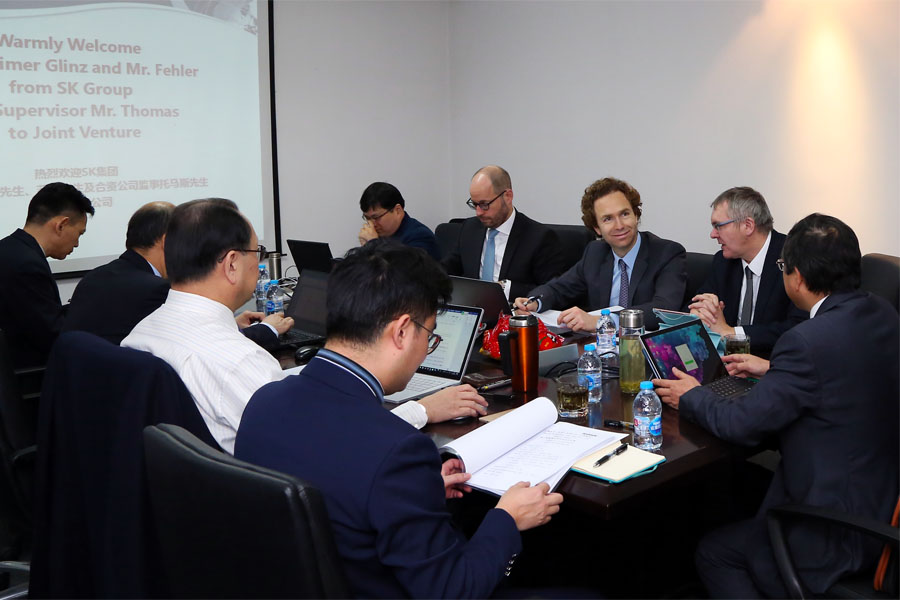 信心滿滿|德國(guó)SK集團(tuán)新任董事長(zhǎng)蒞臨山美股份參加合資公司年度董事會(huì)