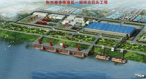 湖北一永久性砂石集并中心建成，總投資約2.5億元，年設(shè)計(jì)吞吐量360萬噸