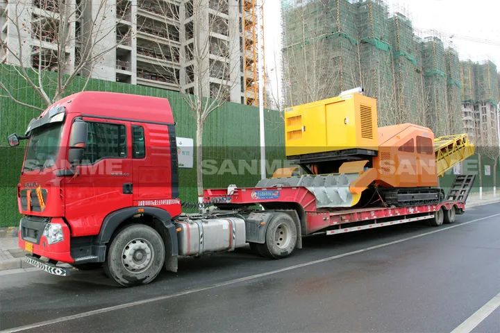 顛覆傳統(tǒng)裝車方式，山美履帶式取料機(jī)助您實現(xiàn)降本增效、節(jié)能減排！