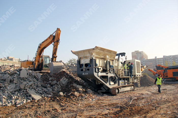 哪個(gè)移動(dòng)破碎站廠家好？看山美的！PP系列