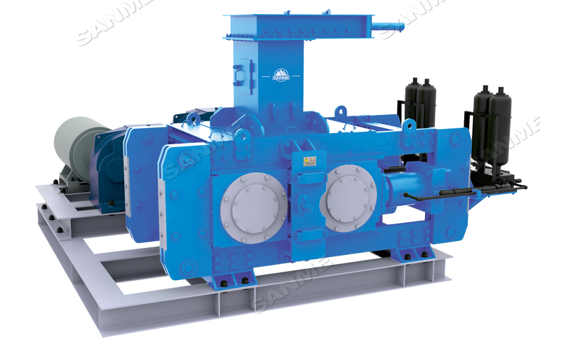 對輥破碎機怎么調節(jié)出料粒度？